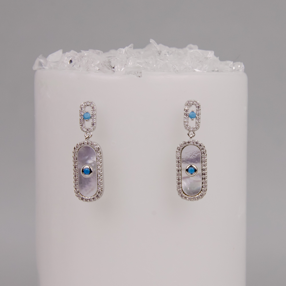 Серьги Арт. 3-3931-W Серьги Арт. 3-3931-W